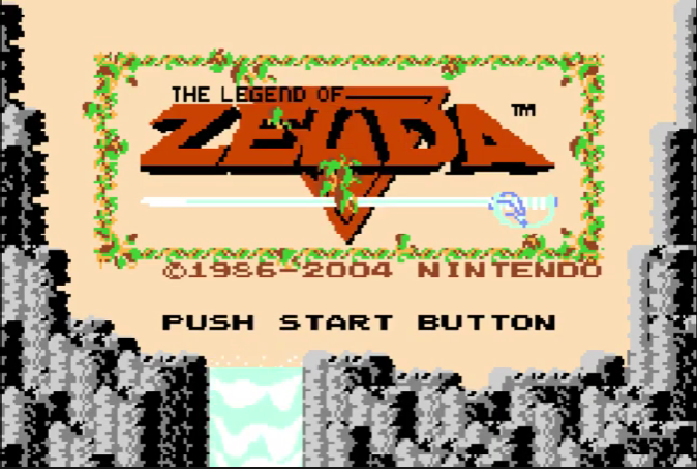 The Legend of Zelda Classic NES Series Title Screen